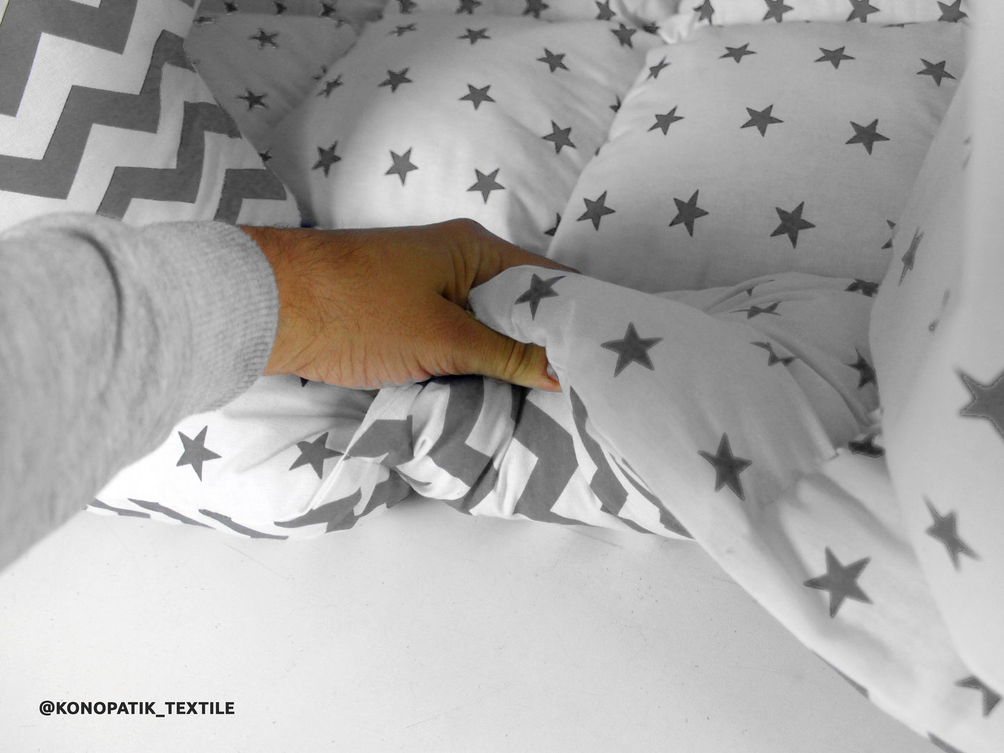 Teepee for kids from cotton gray stars, teepee tent for playing, tipi enfant, childrens teepee, playhouse