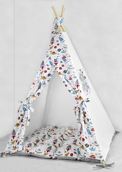 Teepee for kids from cotton space rockets, teepee tent for playing, tipi enfant, childrens teepee, playhouse