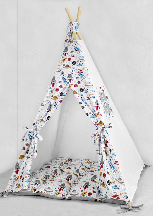 Teepee for kids from cotton space rockets, teepee tent for playing, tipi enfant, childrens teepee, playhouse